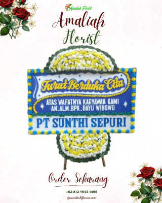 Papan Bunga Duka di Simo