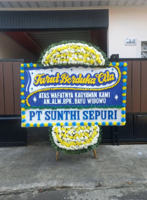 Papan Bunga Duka di Simo