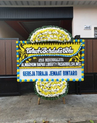 Papan Bunga Duka di Simo